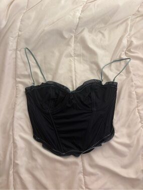 Navy Corset Top